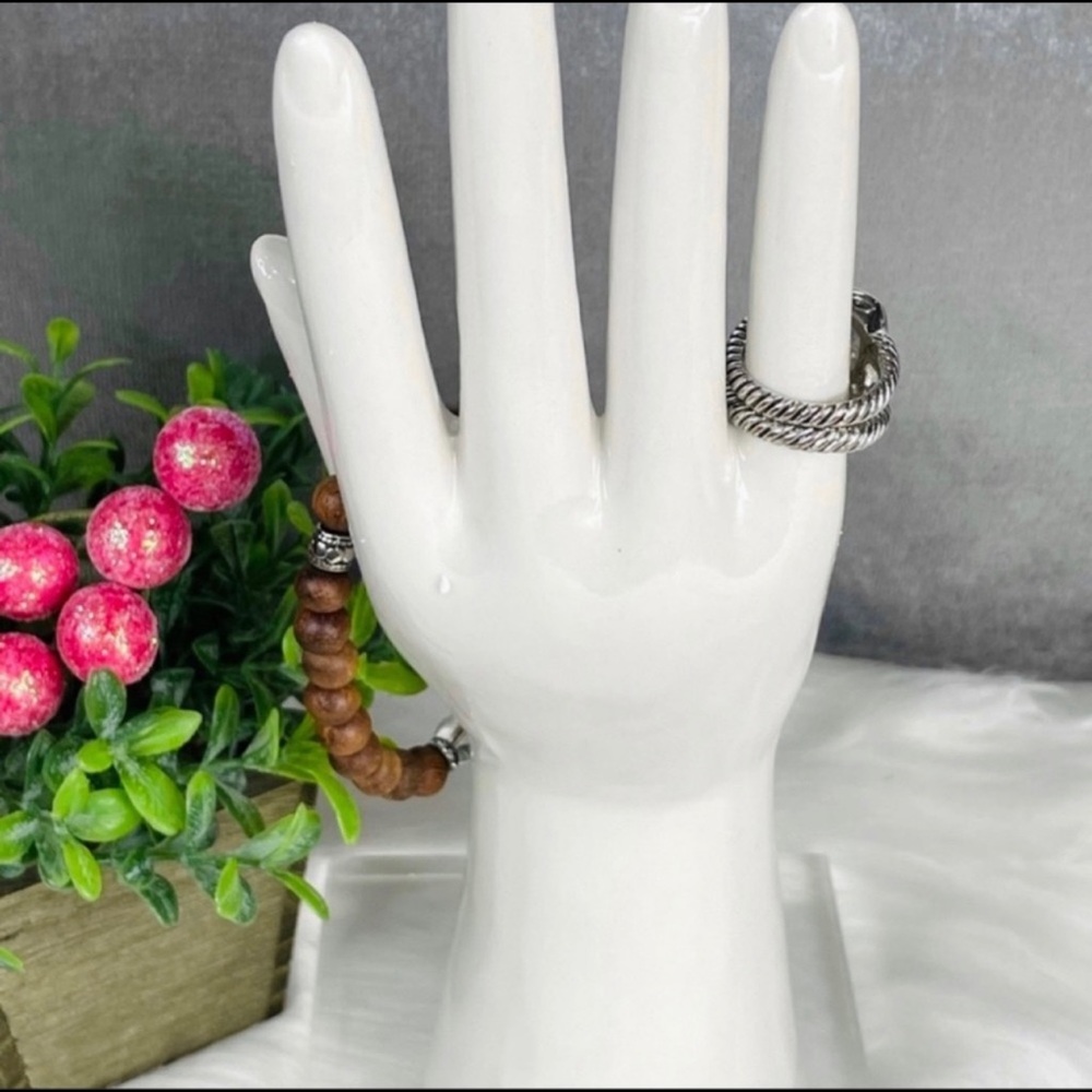 ☀️SOLD JEWELRY HOLDER Hand Decor Boho Display Tattooed henna hand jewelry disp - Picture 5 of 12